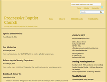 Tablet Screenshot of progressivebaptistchurchlaf.com